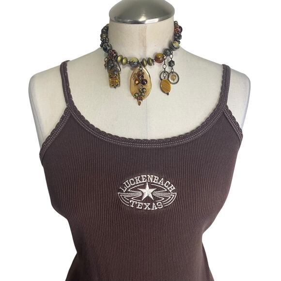 Vtg Y2k Luckenbach Texas Embroidered Country Girl Tank Top - Picture 4 of 15